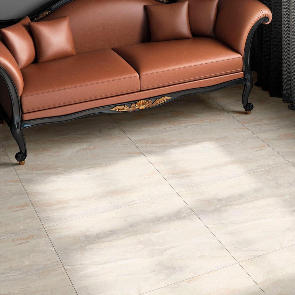 Perlato Marmo 84x84 – Sofisticação luminosa para salas e áreas sociais