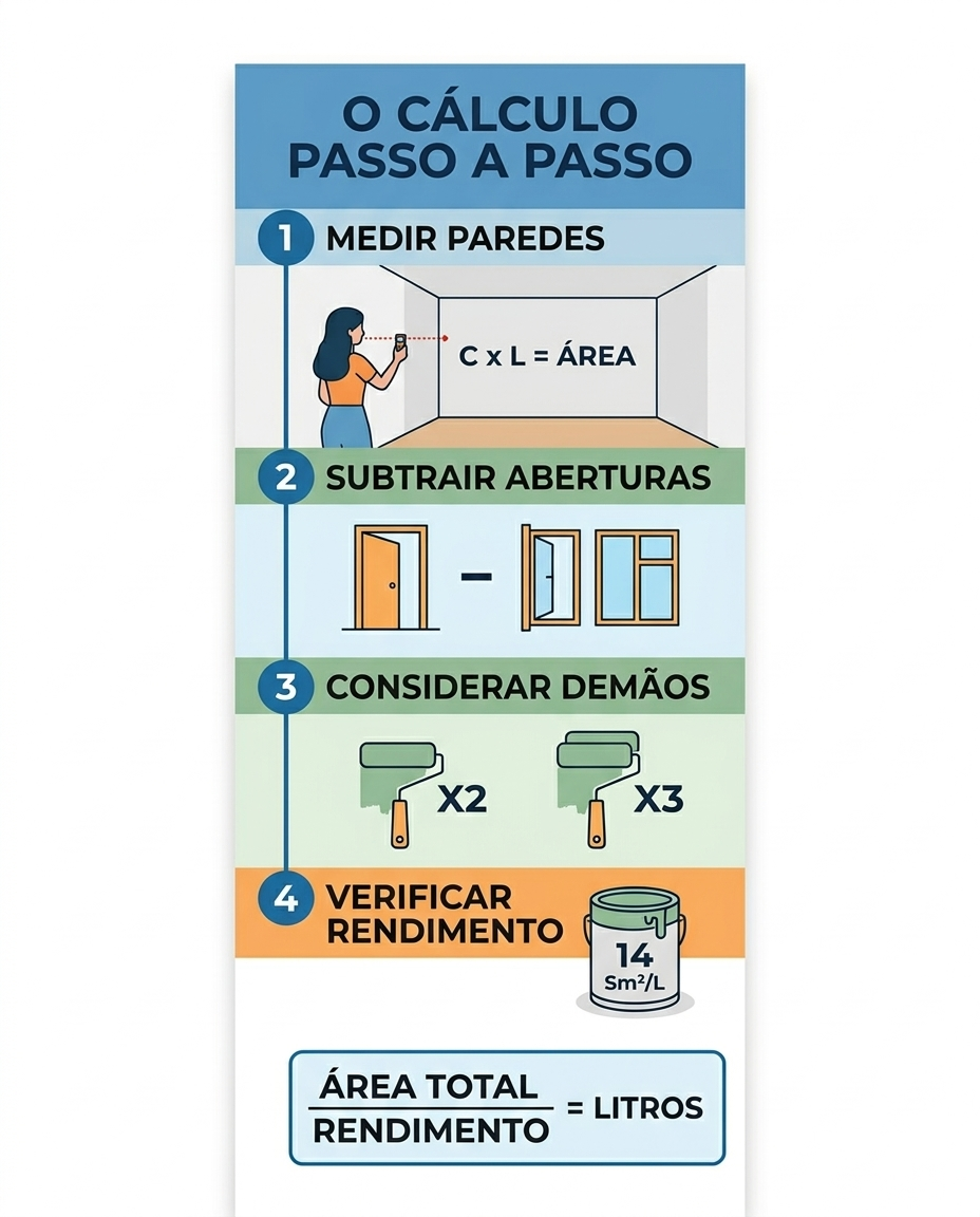 Calculadora de Tinta: Quantos Litros Preciso para Pintar?
