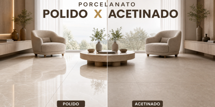 Porcelanato Polido x Acetinado: Entenda as Diferenças e Saiba Qual Escolher