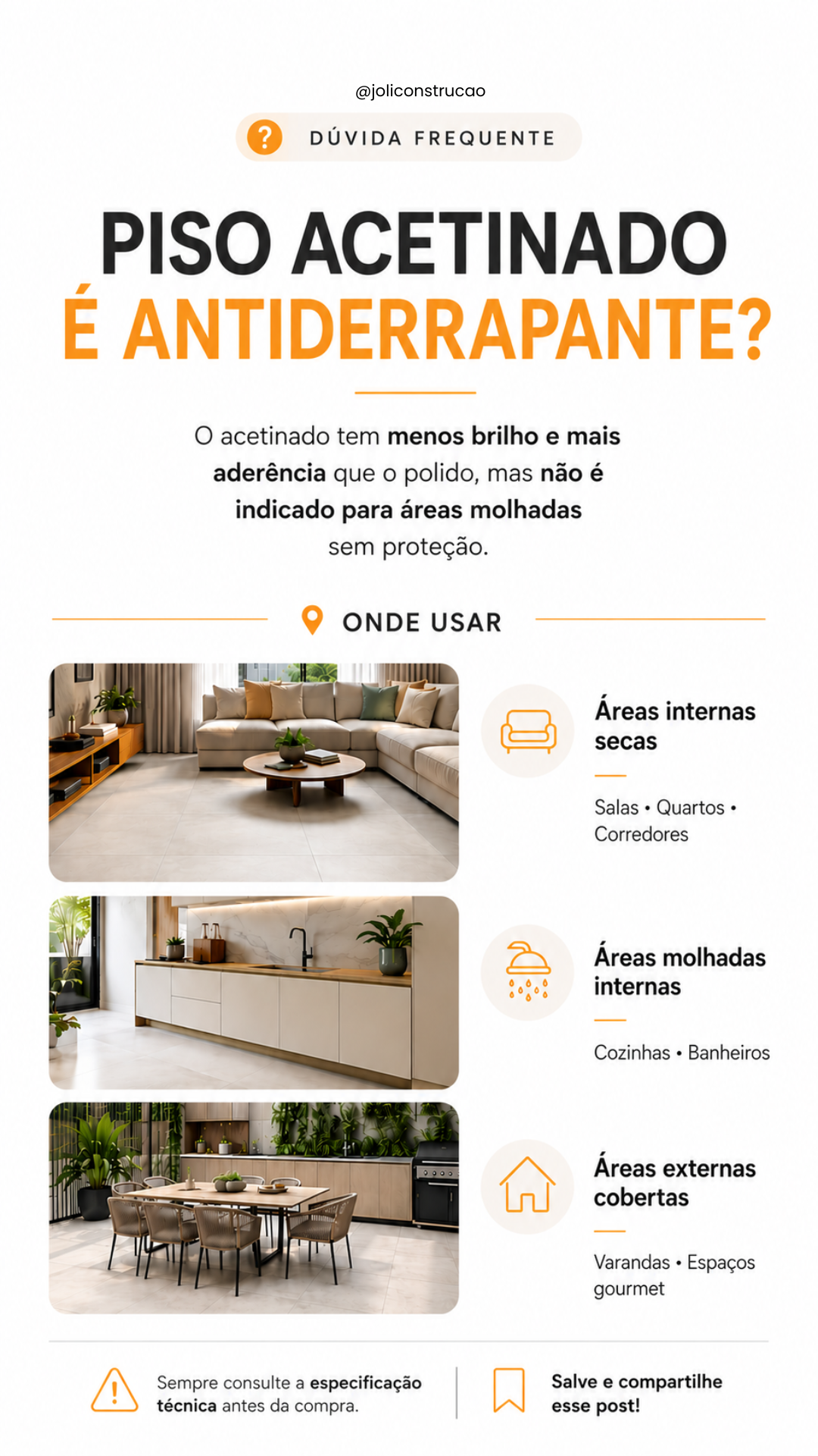 Piso Acetinado é Antiderrapante? Evite Erros na Hora de Escolher