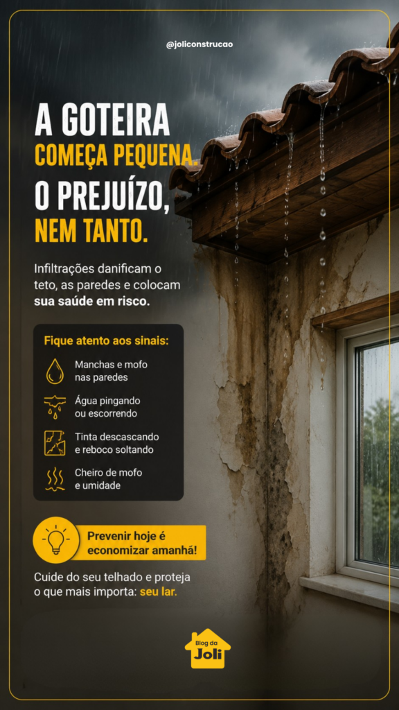 7 Sinais de Infiltração no Telhado e Como Evitar Danos na sua Casa