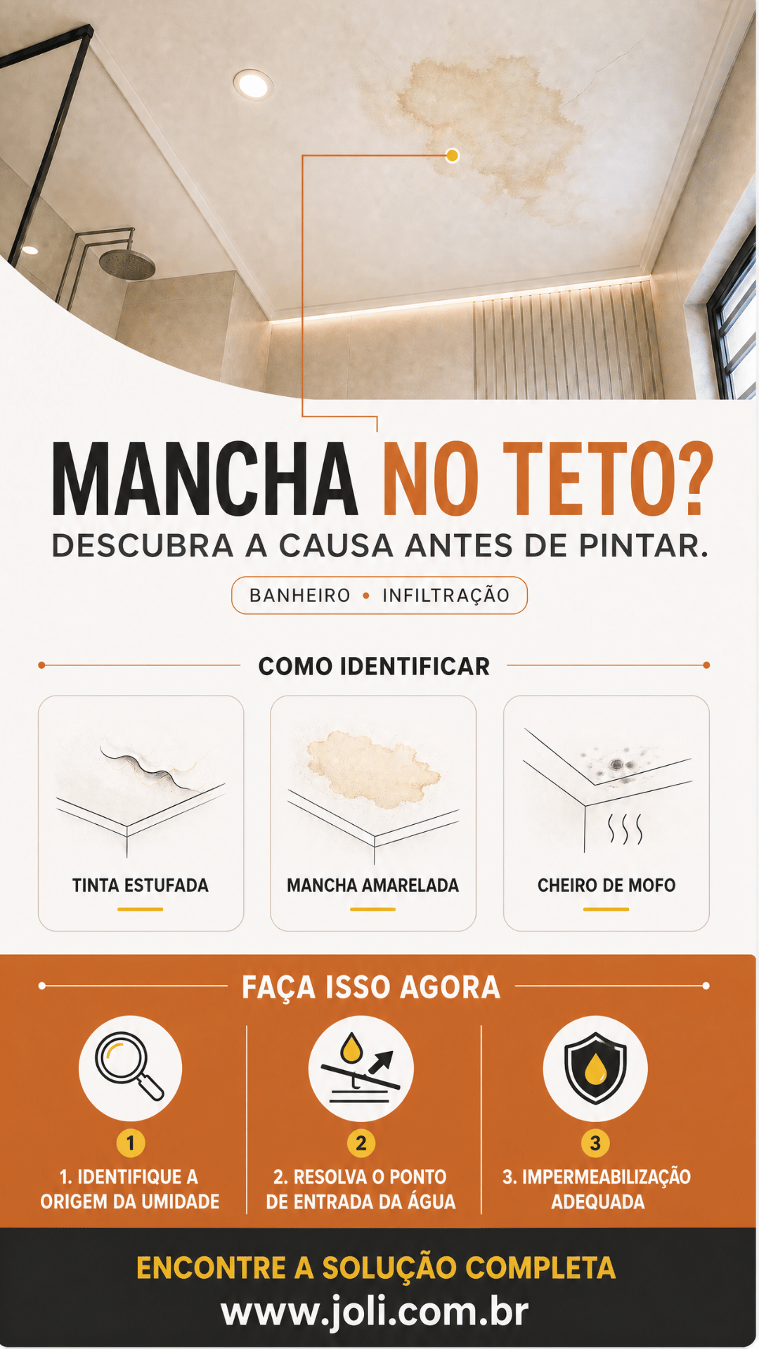 Mancha no Teto ou Parede Depois da Chuva? Pode ser Infiltração